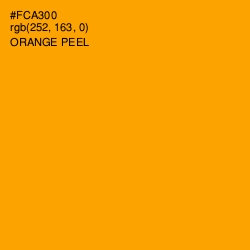 #FCA300 - Orange Peel Color Image